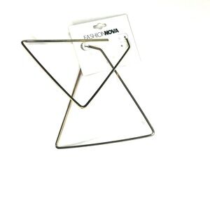 Fashion Nova Geometric Silver Earrings